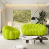 WJShome Single Bubble Chair with Ottoman,Oversized Memory Foam Bubble Lazy Floor Sofa, Modern Upholstered Bean Bag Sofas - 2 of 4