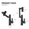 ALEXOUN Bathroom Sink Faucet with Spray Function and Temperature Display for Anti-Skid Switch and Hot & Cold and 360° Rotary - 3 of 4