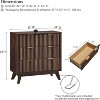 SinCiDo Modern Fluted Nightstand Set of 2, Faux Marble Top Side Tables w/3 Storage Drawers, End Tables for Bedroom, Living Room - 3 of 4