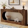GlasFlength Console Tables Extra Long Farmhouse Style Sofa Table with Rustic Wood Finish for Living Room Entryway, Brown, 62.99"*11.81"*31.5" - 2 of 4
