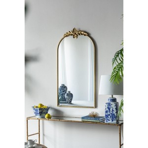 Grungis Arched Wall Mirrors with Metal Frame,Decorative Dressing Wall-Mounted Decor Mirror for Bathroom,Living Room - 1 of 4