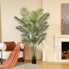 Dr.Planzen Artificial Palm in Pot Set, 5.5FT Faux Green Palm Plant, Fake Palm Tree for Home Decor (Set of 2) - 2 of 4
