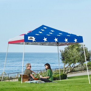 EAGLE PEAK Slant Leg Pop-up Canopy Tent Easy One Person Setup Instant Outdoor Beach Canopy Folding Portable Sports Shelter - 1 of 4