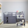 Home Imports Emporium Loft Bed with Desk and Drawers - 2 of 4