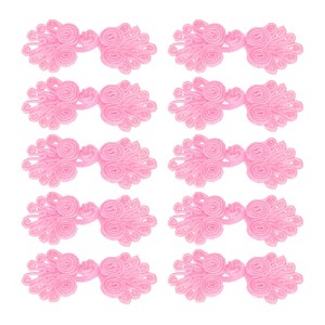 Unique Bargains Nylon Tang Suit Dress Sweater Handmade Sewing Fasteners Knot Closure Buttons 10 Sets - 1 of 4