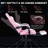 Ergonomic Massage Gaming Chair with Footrest,Racing Style Computer Chair with PU Leather and Adjustable Headrest-The Pop Home - 3 of 4