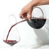 Viski Reserve European Crystal Wine Decanter Glass Wine Saver Carafe - Holds 1 Standard 25 Oz Bottle 62oz - 3 of 4
