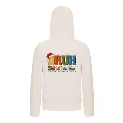 Everyday Kids Christmas Collection BRUH Construction Truck Boys Zip Up Hoodie – Holiday Sweatshirt