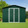 6x8ft Metal Garden Shed with Window & Hinged Door, Outdoor Storage Shed with Lock,  Weatherproof - Coolbibila - 3 of 4