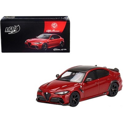 Alfa Romeo Giulia GTA Rosso GTA Red with Carbon Top 1/64 Diecast Model Car by BBR