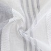 Vertical Stripe Linen Textured Voile Sheer Short Kitchen Cafe Curtains for Small Windows - 2 of 4