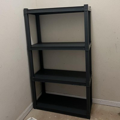 Sterilite 4-Shelf Storage Unit Gray