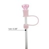 Unique Bargains Gemstone Straw Cover Cap 4 Pcs - 2 of 4