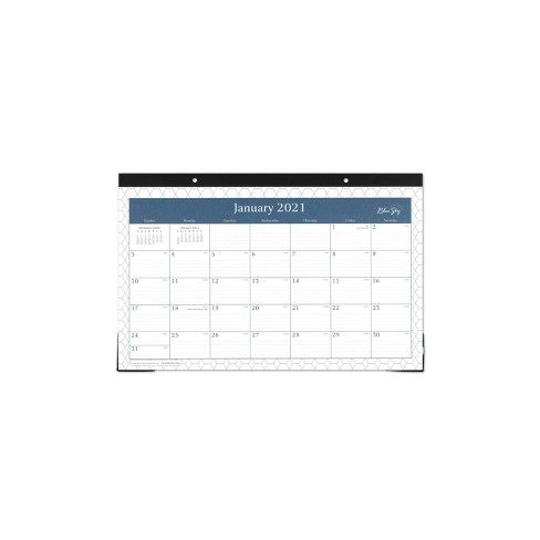 2020 2021 Academic Desk Pad Calendar 17 X11 Hugh Blue Sky Target