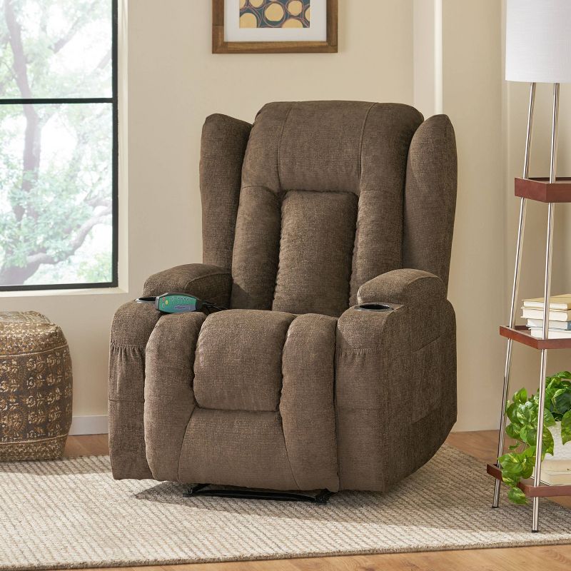 Lavonia Contemporary Pillow Tufted Massage Recliner - Christopher Knight Home, 3 of 15