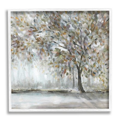 Stupell Industries Woodland Nature Tree Painting Framed Giclee Art