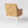 Stanton 2pk Rush Weave Club Chairs - White/Natural - Threshold™ designed with Studio McGee - image 4 of 4