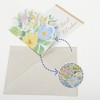 Unique Bargains Pops Up Bouquet Card with Envelope for Friends Family 1 Set - 2 of 4