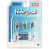 "Winter Break" Diecast Set of 6 pieces (2 Figurines and 4 Accessories) for 1/64 Scale Models by American Diorama - 3 of 3