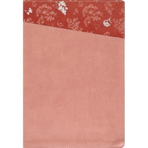 Niv, Thinline Bible, Large Print, Leathersoft, Pink, Red Letter, Thumb Indexed, Comfort Print - by  Zondervan (Leather Bound) - 1 of 1