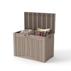Yardgrace 50 Gallon Deck Box Weather Resistant Storage and Seating Outdoor Deck Box - 1 of 4