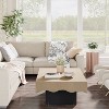 Hommoo Farmhouse Rectangular Coffee Table Natural - 3 of 4