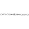 Black Bow Jewelry 3.5mm 14k White Gold Hollow Figaro Chain Necklace - 4 of 4