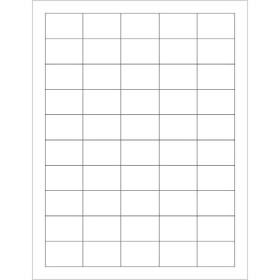 Box Partners Laser Labels Rectangle 1 1/2" x 1" White 5000/Case LL107