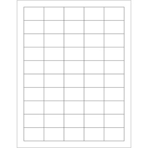 Box Partners Laser Labels Rectangle 1 1/2" x 1" White 5000/Case LL107 - 1 of 1