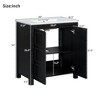 ChicFurnit 24/30/36 Inch Bathroom Vanity with Sink Retro Bathroom Storage Cabinet with Soft Close Door Ceramic Sink for Bathroom, 18.3"*24"*33.8" - 3 of 4