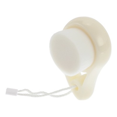Unique Bargains Soft Plastic Synthetic Fiber Wool Cleansing Brush Hollow Comma 3.03"x1.89" 1 Pc