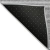 Gray Silver And Charcoal Striped Washable Indoor Outdoor Area Rug - 4 of 4