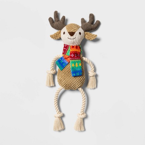 Deer Rope and Plush Dog Toy - XL - Boots & Barkley™ - image 1 of 3