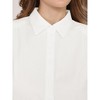 INSPIRE CHIC Women's Button Down Sleeveless Turndown Collar Solid Classic Business Work Shirt - 4 of 4