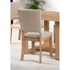 ORRD 4-Piece Side Chair Set, Natural Finish & Upholstered Seat, Transitional Rubberwood Dining Chairs for Kitchen and Dining Room (Set of 4) - 4 of 4
