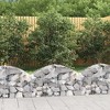 vidaXL Arched Gabion Basket, Galvanized Iron Garden Barrier, Corrosion-Resistant, Decorative Outdoor Feature, Easy to Assemble - 2 of 4