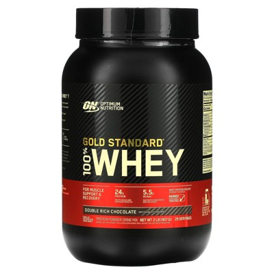 Optimum Nutrition Gold Standard 100% Whey, Double Rich Chocolate, 2 lb (907 g)