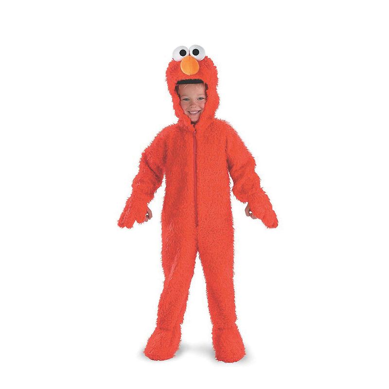 Disguise Toddler Deluxe Sesame Street Elmo Jumpsuit Costume, 1 of 2