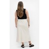 Women's Plus Size Vivien Linen Skirt - cream | CITY CHIC - 2 of 4
