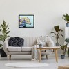 Stupell Industries Marine Life Dolphin Turquoise Accent Framed Canvas - 2 of 3
