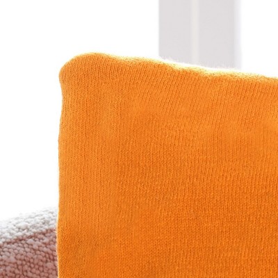 Hello Autumn Orange Cotton Square Pillow