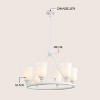 JONATHAN Y Denis 27.5" 6-Light Modern Minimalist Iron/Glass LED Chandelier - 3 of 4