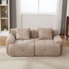KWPZQEB Modular Sofa, Sectional Sofa w/ Pillows, 1/2/3/6-Seater Soft Lounger, Armless Corduroy Sofa, Modern Boneless Conversion Sofa for Living Room - 2 of 4