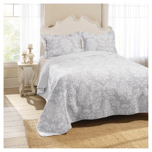 Laura Ashley Walled Garden Reversible Piece Quilt Set