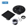 Unique Bargains 304 Stainless Steel Flange Square Rapid Drainage Kitchen Shower Drain - 3 of 4