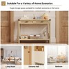 43" Entryway Table, Console Table with Rattan Drawers, Boho Rattan Entryway Table, for Entryway, Living Room, Hallway, Foyer - 4 of 4
