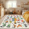 Kids ABC Educational Area Rugs For Kids Boys Girls Kindergarten Decorative Soft Crawling Floor Mats Children's Bedside Rugs - 3 of 4