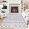 COZONY Chenille Carpet Mat Rug, Modern Striped Washable Non-Slip Area Rug for Living Room Bedroom Dining Room - 2 of 4