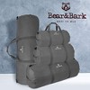 Bear & Bark Extremely Large Duffle Bag - Grey 46" X 20"-Inch - 236.8L - Canvas Military and Army Cargo Style Duffel Tote for Men and Women - 3 of 4