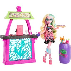 Monster High Lagoona Blue Fashion Doll and Playset, Scare-adise Island Snack Shack with Food Accessories - 1 of 4